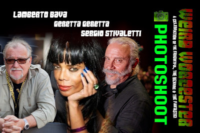 Lamberto Bava, Geretta Geretta and Sergio Stivaletti Photoshoot